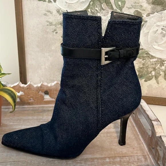 Stuart Weitzman Denim Booties - Picture 4 of 12